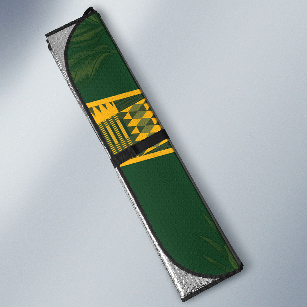 Rugby South Africa Auto Sun Shade Go Bokke With Protea Pattern