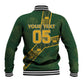 Custom Rugby South Africa Baseball Jacket Go Bokke With Protea Pattern