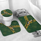 Rugby South Africa Bathroom Set Go Bokke With Protea Pattern