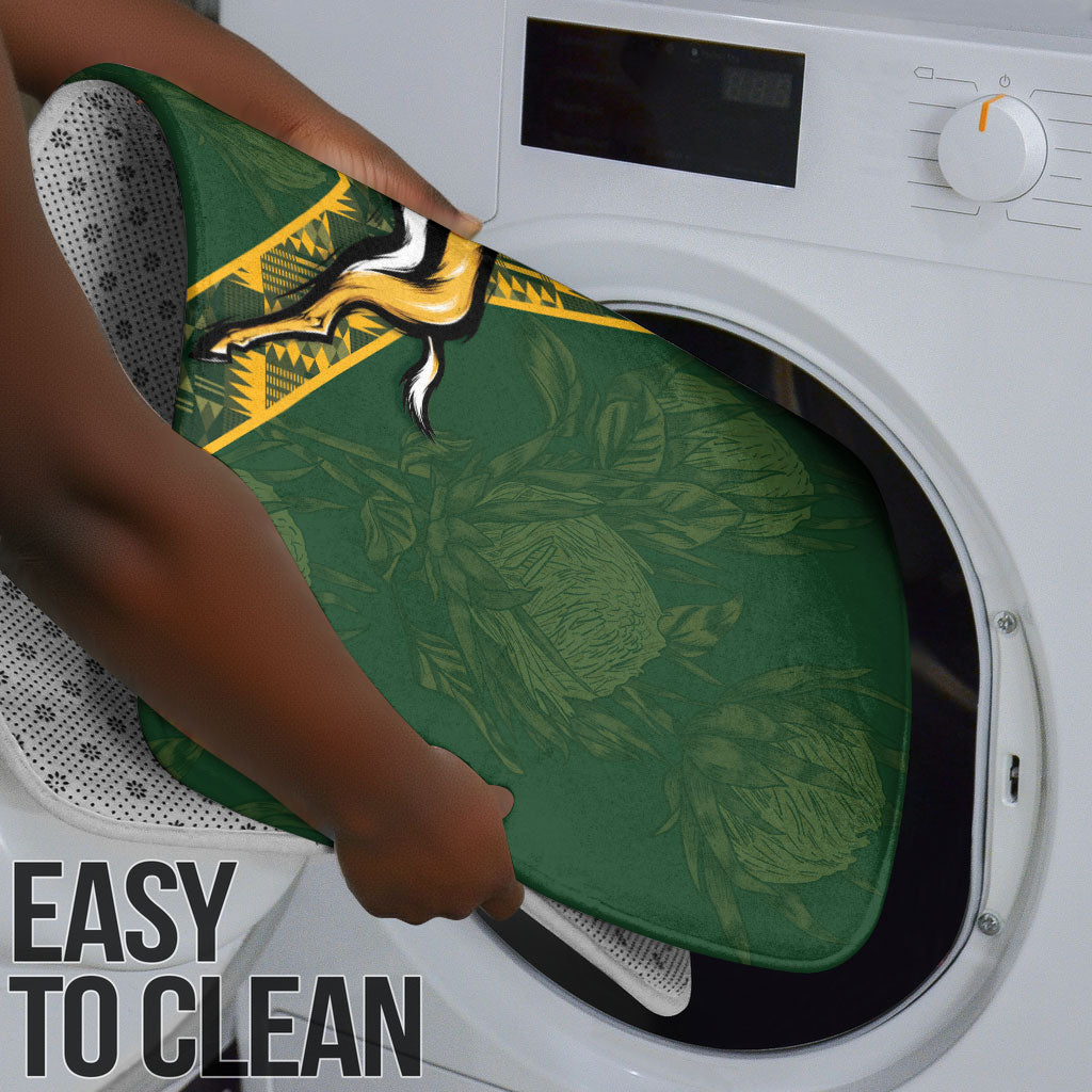 Rugby South Africa Bathroom Set Go Bokke With Protea Pattern