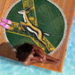 Rugby South Africa Beach Blanket Go Bokke With Protea Pattern