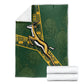 Rugby South Africa Blanket Go Bokke With Protea Pattern