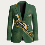 Custom Rugby South Africa Blazer Go Bokke With Protea Pattern