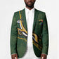 Custom Rugby South Africa Blazer Go Bokke With Protea Pattern