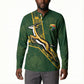 Custom Rugby South Africa Button Sweatshirt Go Bokke With Protea Pattern