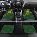 Custom Rugby South Africa Car Mats Go Bokke With Protea Pattern