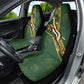 Rugby South Africa Car Seat Cover Go Bokke With Protea Pattern