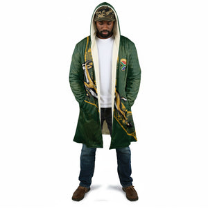 Custom Rugby South Africa Cloak Go Bokke With Protea Pattern