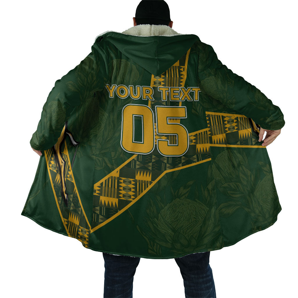 Custom Rugby South Africa Cloak Go Bokke With Protea Pattern