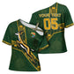 Custom Rugby South Africa Cross Shoulder Shirt Go Bokke With Protea Pattern