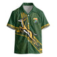 Custom Rugby South Africa Kid Hawaiian Shirt Go Bokke With Protea Pattern