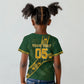Custom Rugby South Africa Kid T shirt Go Bokke With Protea Pattern