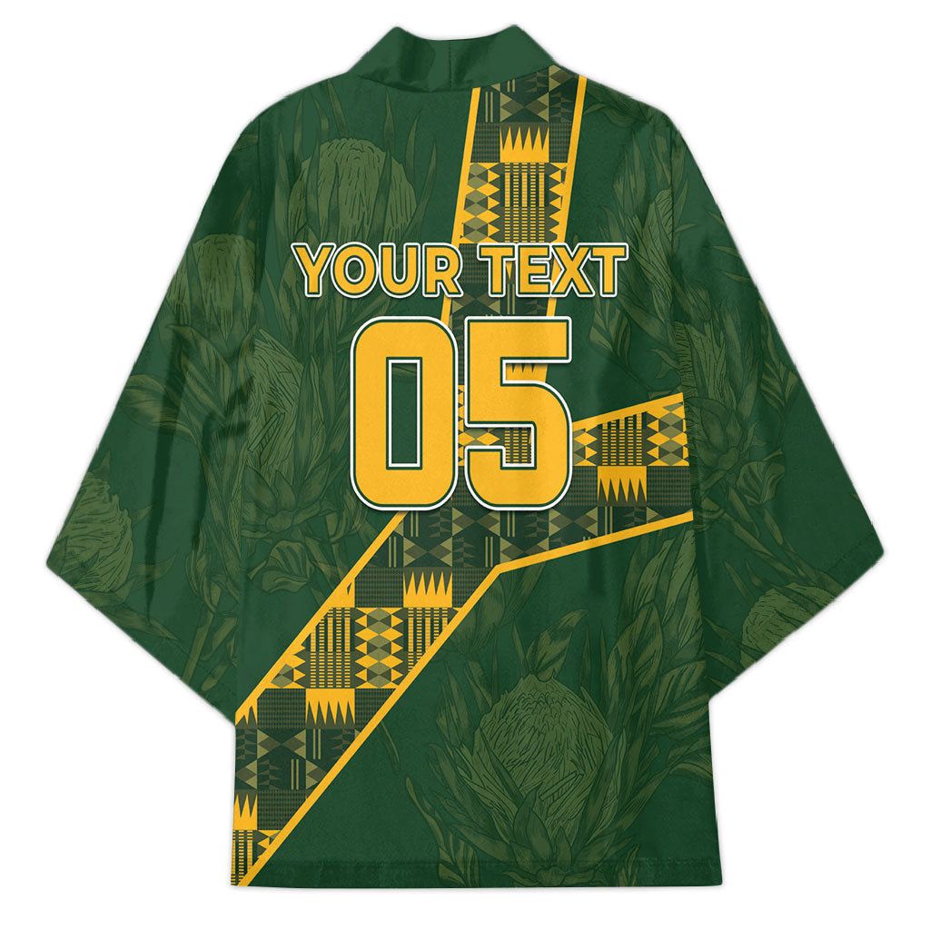Custom Rugby South Africa Kimono Go Bokke With Protea Pattern