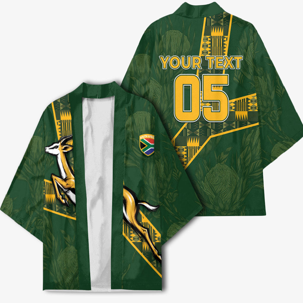 Custom Rugby South Africa Kimono Go Bokke With Protea Pattern