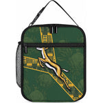 Rugby South Africa Lunch Bag Go Bokke With Protea Pattern