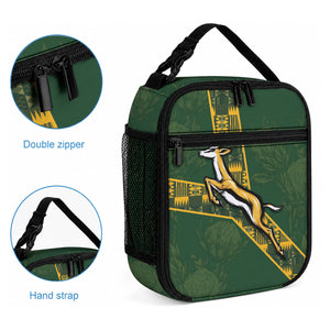 Rugby South Africa Lunch Bag Go Bokke With Protea Pattern