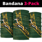 Rugby South Africa Neck Gaiter Go Bokke With Protea Pattern
