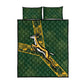 Rugby South Africa Quilt Bed Set Go Bokke With Protea Pattern