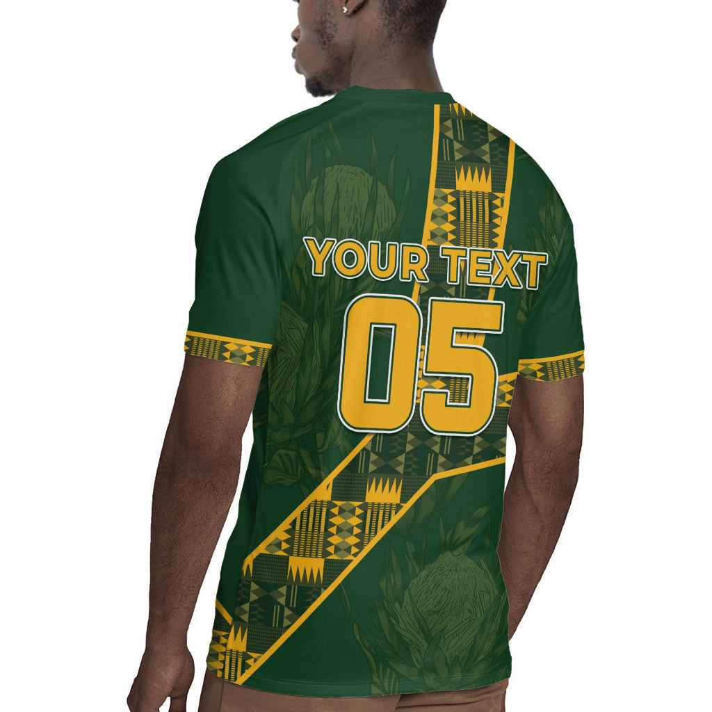 Custom Rugby South Africa Rugby Jersey Go Bokke With Protea Pattern