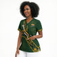 Custom Rugby South Africa Scrub Top Go Bokke With Protea Pattern