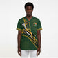 Custom Rugby South Africa Scrub Top Go Bokke With Protea Pattern