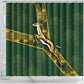 Rugby South Africa Shower Curtain Go Bokke With Protea Pattern