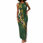Custom Rugby South Africa Tank Maxi Dress Go Bokke With Protea Pattern