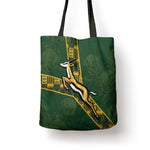 Rugby South Africa Tote Bag Go Bokke With Protea Pattern