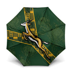 Rugby South Africa Umbrella Go Bokke With Protea Pattern