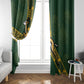 Rugby South Africa Window Curtain Go Bokke With Protea Pattern