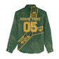 Custom Rugby South Africa Women Casual Shirt Go Bokke With Protea Pattern