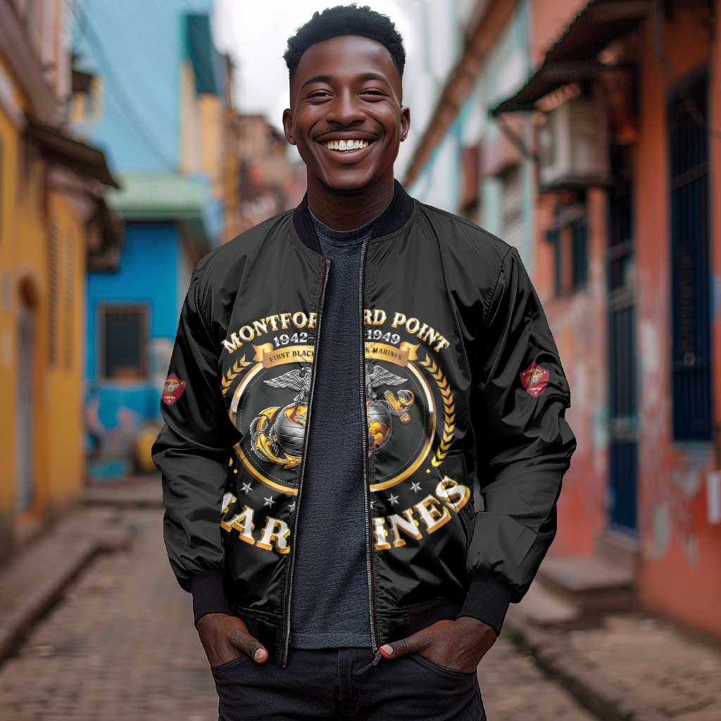 Montford Point Marines Legacy Bomber Jacket Honoring The Legend