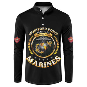 Montford Point Marines Legacy Button Sweatshirt Honoring The Legend