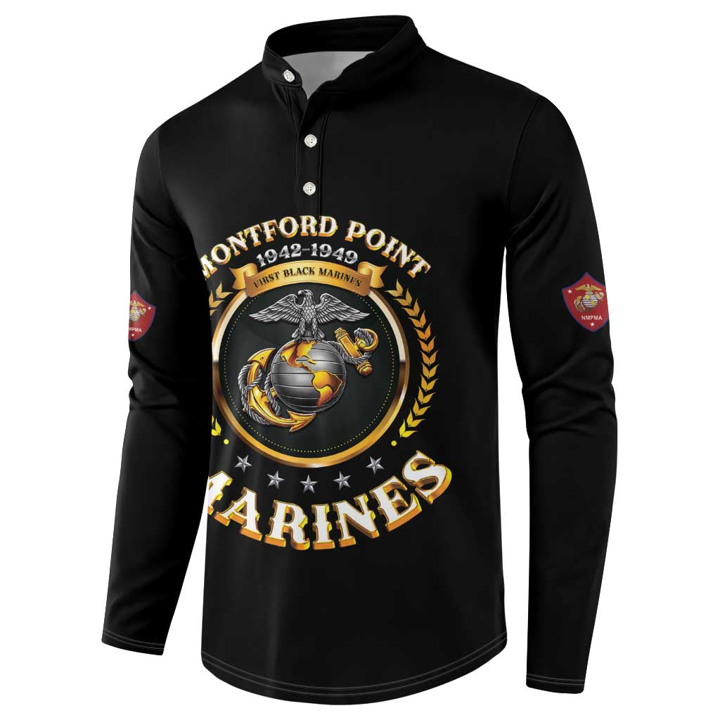 Montford Point Marines Legacy Button Sweatshirt Honoring The Legend