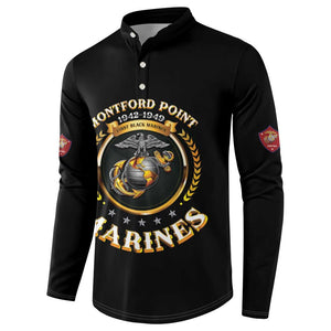 Montford Point Marines Legacy Button Sweatshirt Honoring The Legend