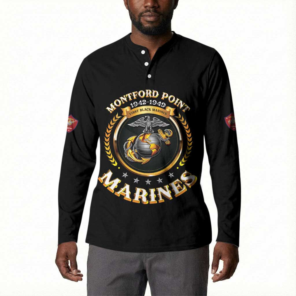 Montford Point Marines Legacy Button Sweatshirt Honoring The Legend