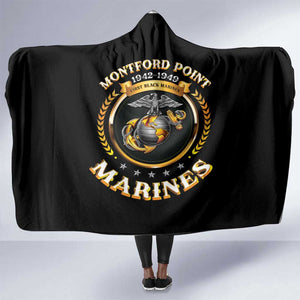 Montford Point Marines Legacy Hooded Blanket Honoring The Legend