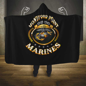 Montford Point Marines Legacy Hooded Blanket Honoring The Legend