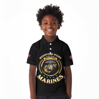 Montford Point Marines Legacy Kid Polo Shirt Honoring The Legend
