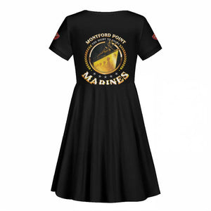 Montford Point Marines Legacy Kid Short Sleeve Dress Honoring The Legend