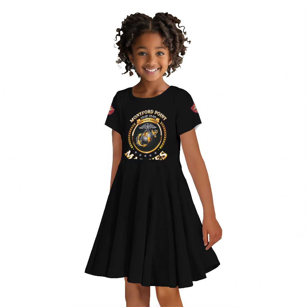 Montford Point Marines Legacy Kid Short Sleeve Dress Honoring The Legend