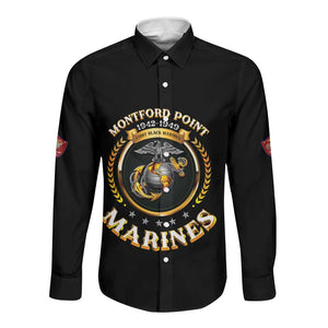Montford Point Marines Legacy Long Sleeve Button Shirt Honoring The Legend