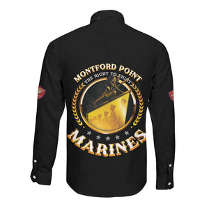 Montford Point Marines Legacy Long Sleeve Button Shirt Honoring The Legend