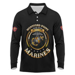 Montford Point Marines Legacy Long Sleeve Polo Shirt Honoring The Legend