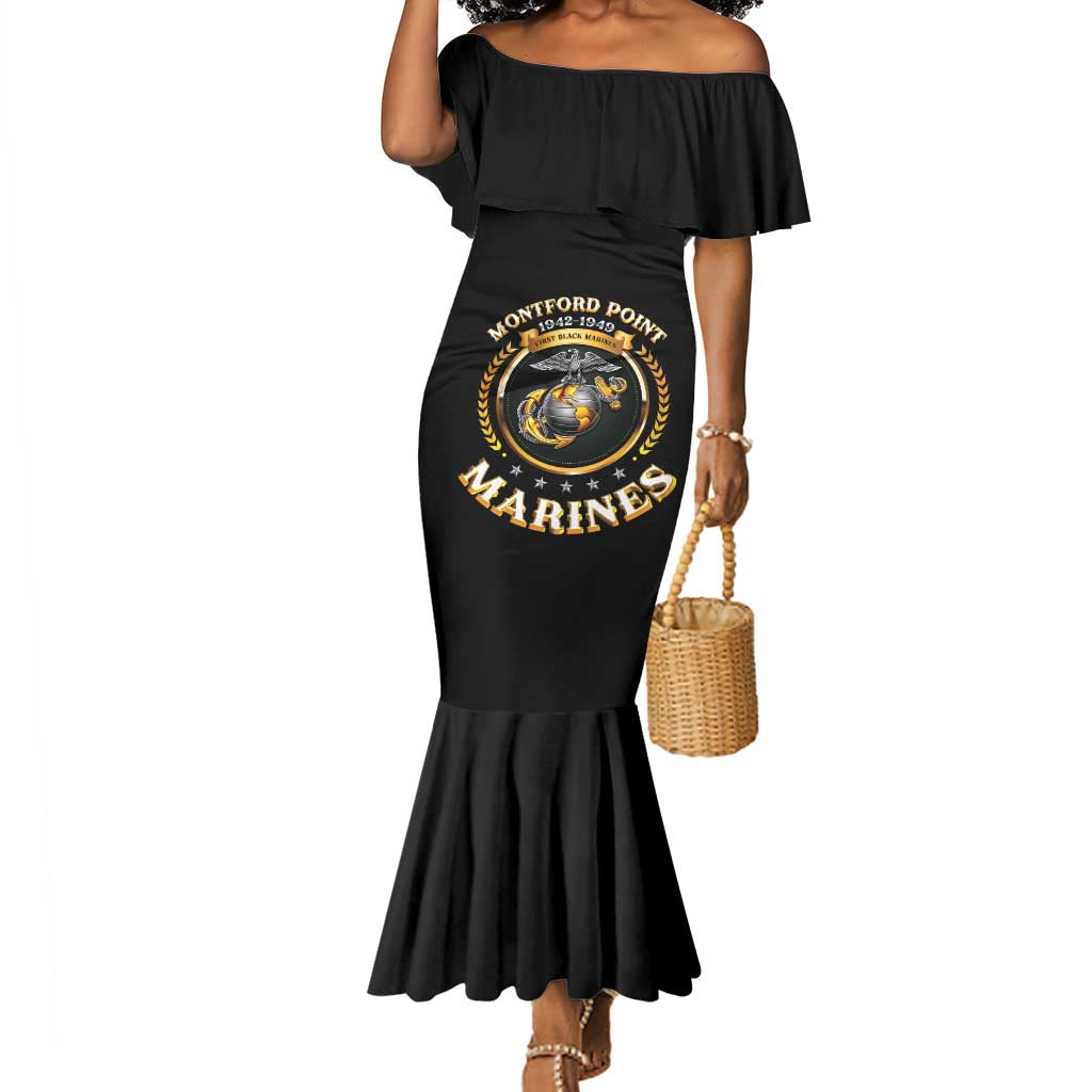 Montford Point Marines Legacy Mermaid Dress Honoring The Legend