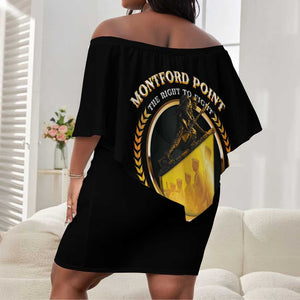 Montford Point Marines Legacy Off Shoulder Short Dress Honoring The Legend