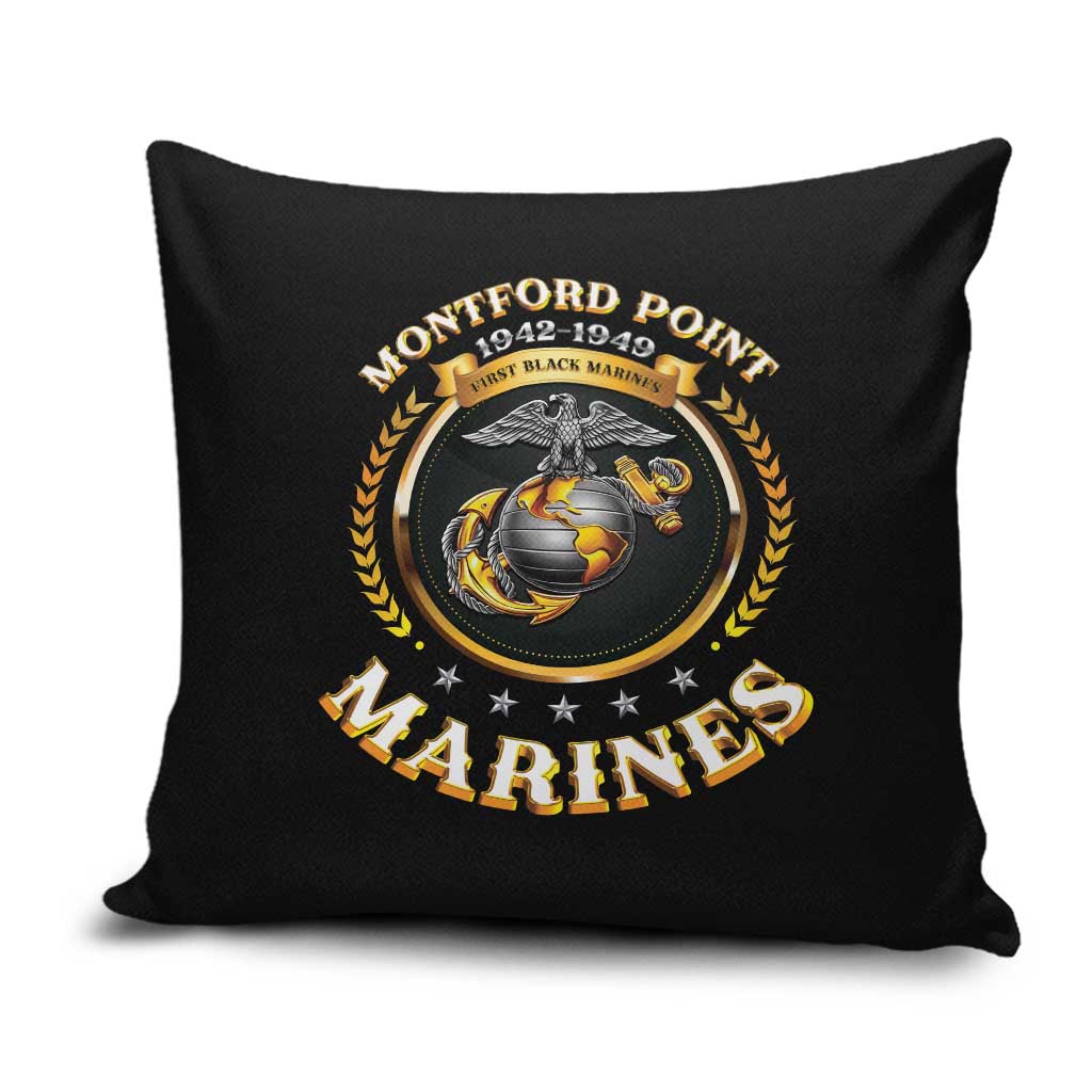 Montford Point Marines Legacy Pillow Cover Honoring The Legend