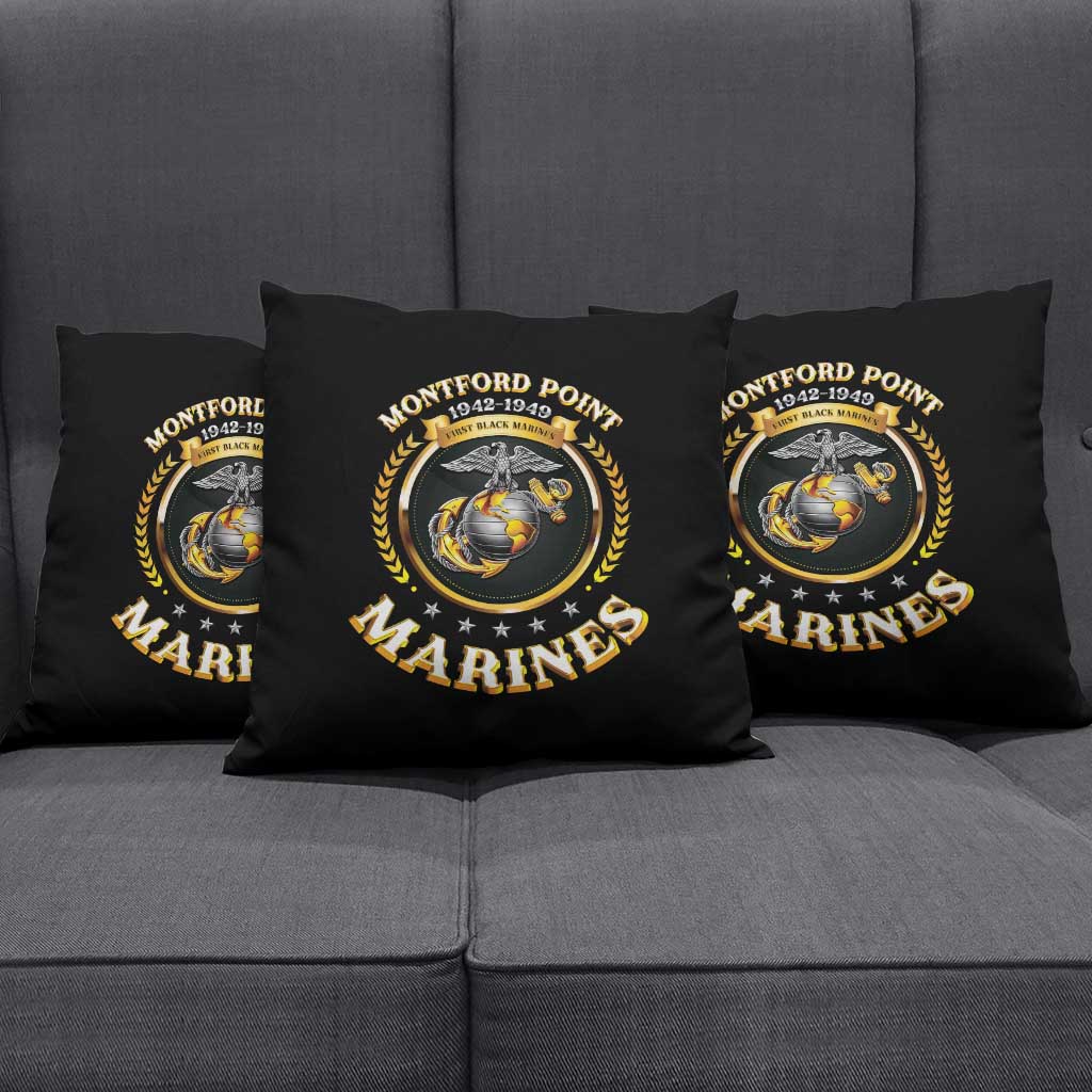 Montford Point Marines Legacy Pillow Cover Honoring The Legend