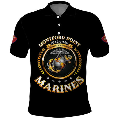 Montford Point Marines Legacy Polo Shirt Honoring The Legend