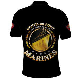 Montford Point Marines Legacy Polo Shirt Honoring The Legend